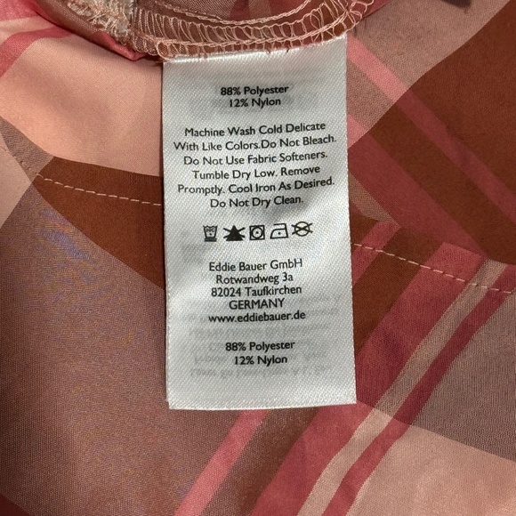 pinkish long sleeve polo shirt woman size TL classic fit button down - Picture 7 of 10